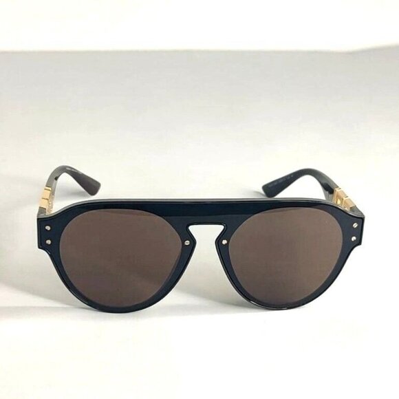 VERSACE Sunglasses VE4420 5356 73 Brown Gold Logo Aviator - Picture 5 of 12
